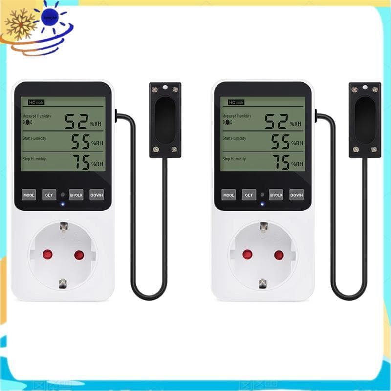[Le's Shop] Tomada Controlador Digital De Temperatura E Umidade Plugue Ue Termostato Inteligente De Regulação De Resfria