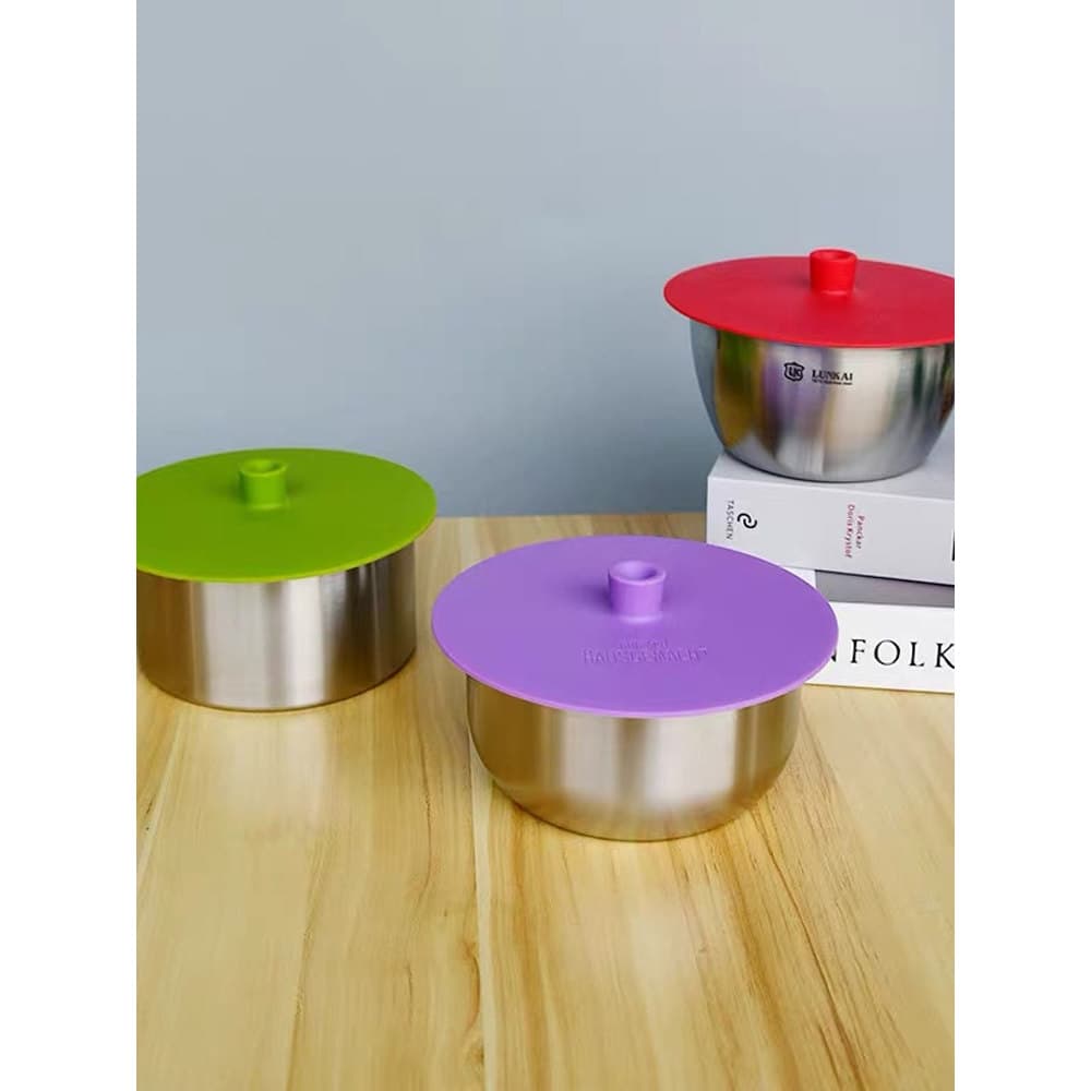 Xiaogui mas saudável grau alimentício Silicone fresco-mantendo tampa selada tigela tampa de alimentos placa tampa forno