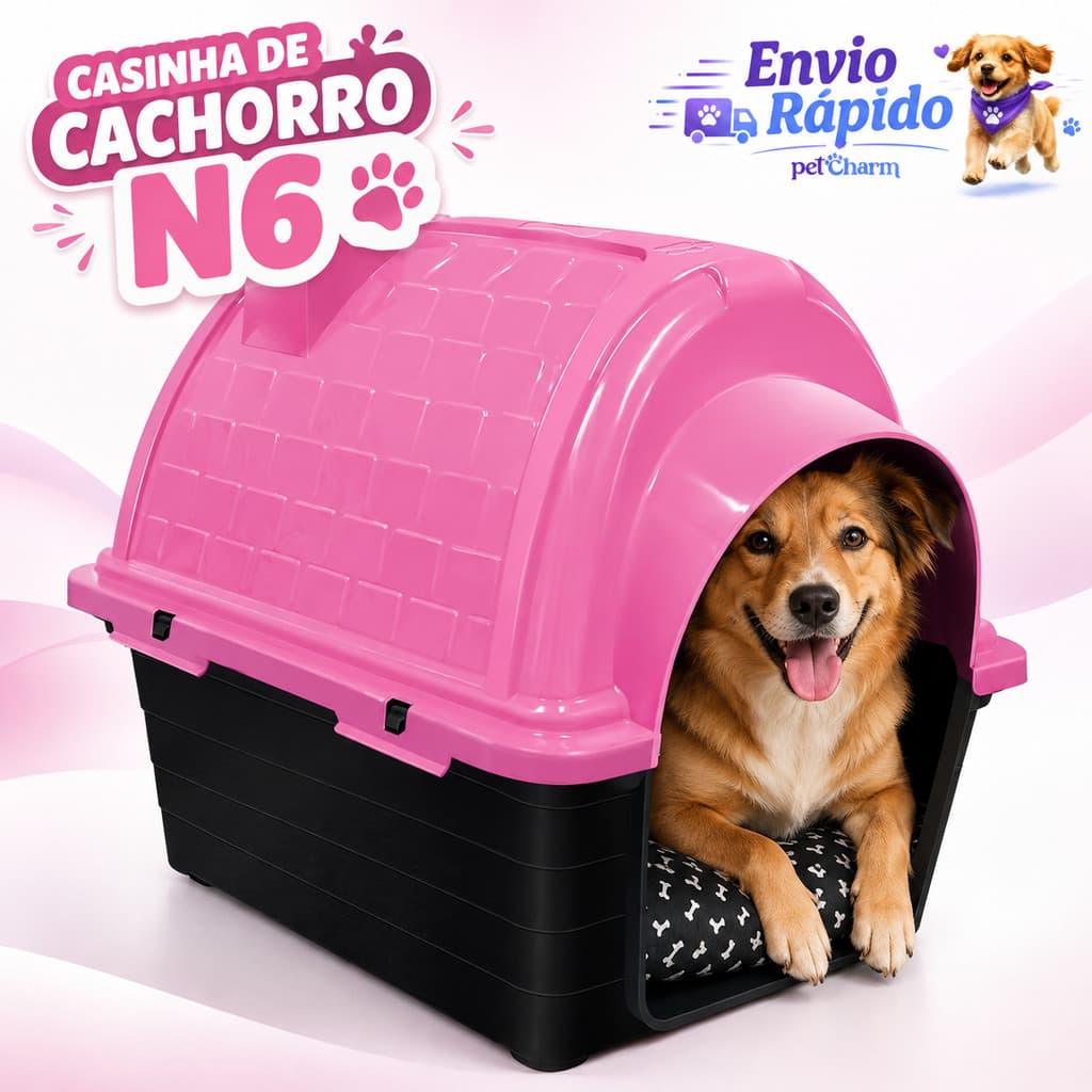 Casa Casinha Pet Cachorro N6 + Caminha Para Cachorro Casinha Pra Cachorro Caminha de Cachorro