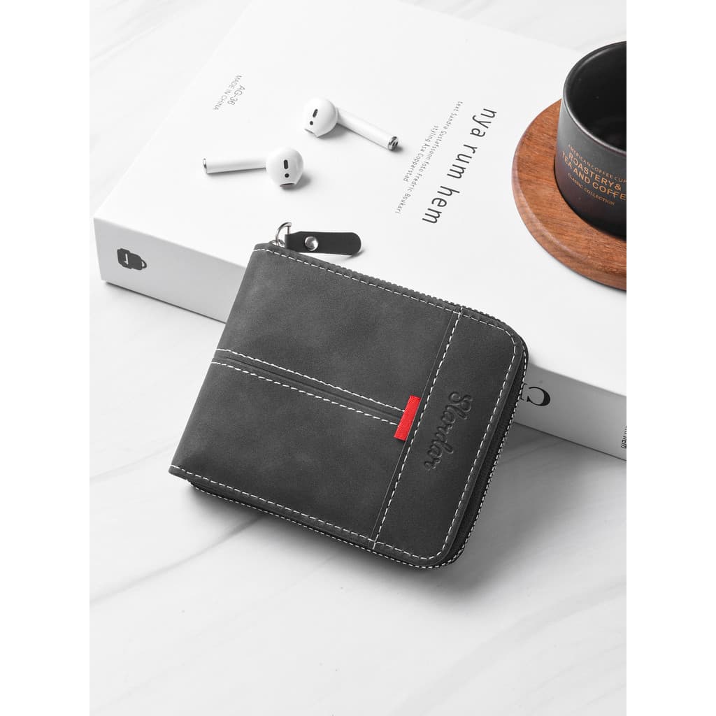 carteira masculina carteira masculina com ziper Carteira masculina estilo 2026 novo estilo estudante estilo curto pequen
