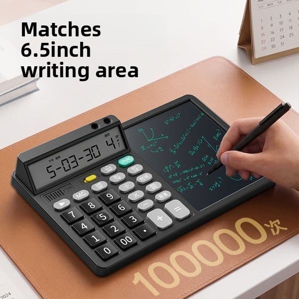 Calculadora de voz multifuncional com placa de escrita, transmissão de voz ao vivo, exame de escritório financeiro para