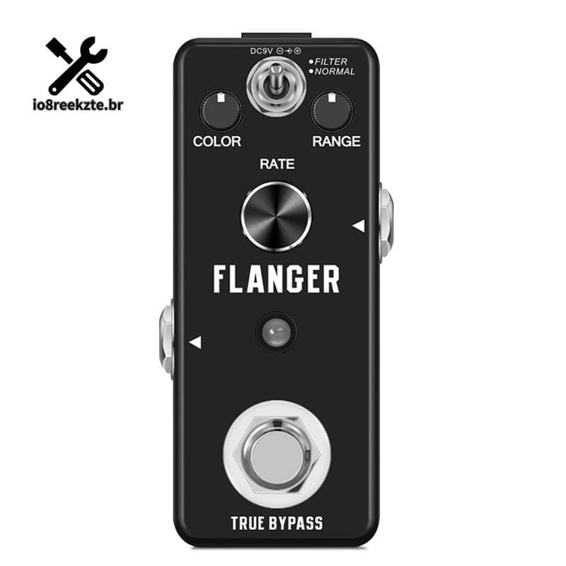 LEF312 Pedal De Efeitos De Guitarra Sobrecarga Distorção Atraso Coro Vibrato Reverberação Clássico