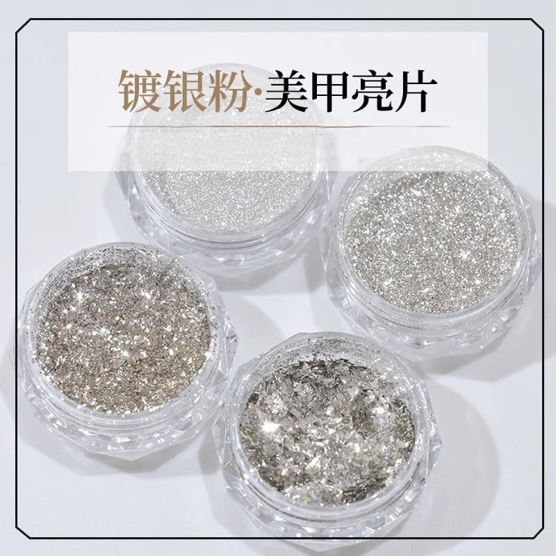 Azul couve Glitter perolado high-End delicado nuvem brocado pó especial destaque jóias Manicure super fada super brilhan