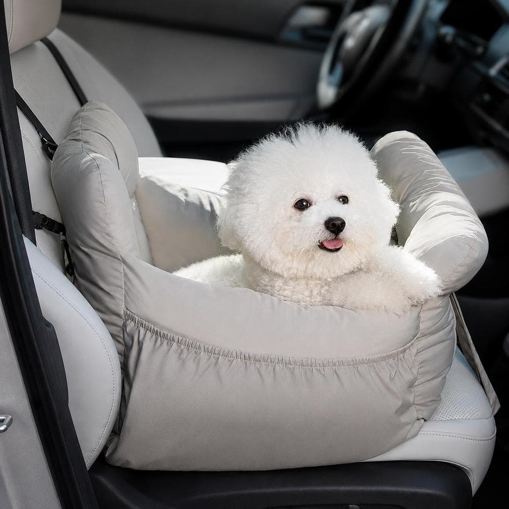 Assento Pet para Carro Acolchoado com Cinto de Segurança Cama para Cães e Gatos até 10kg
