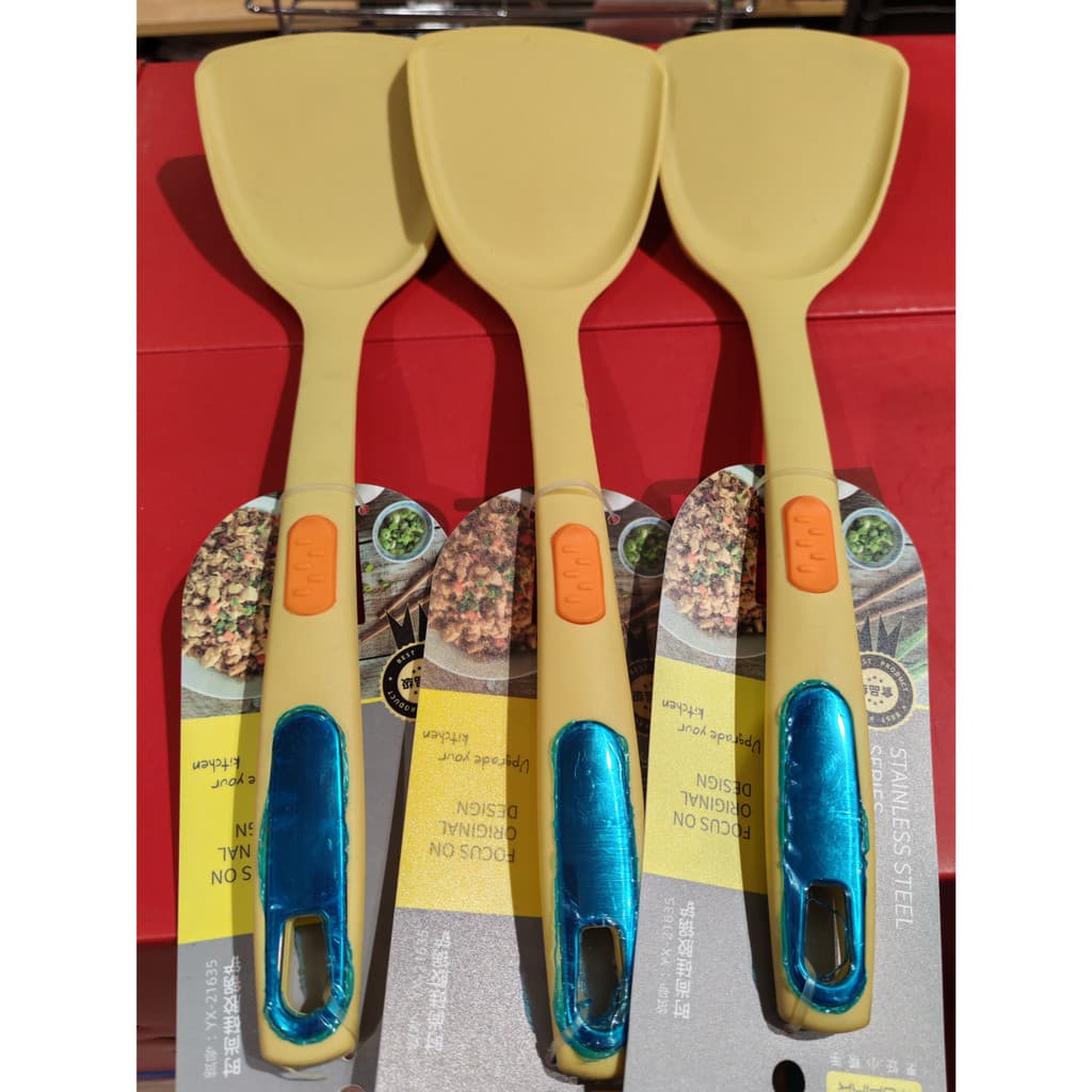 Yupinjia elegante espátula de Silicone fritar espátula de cozinha Anti-escaldante lidar com espátula de cozinha doméstic