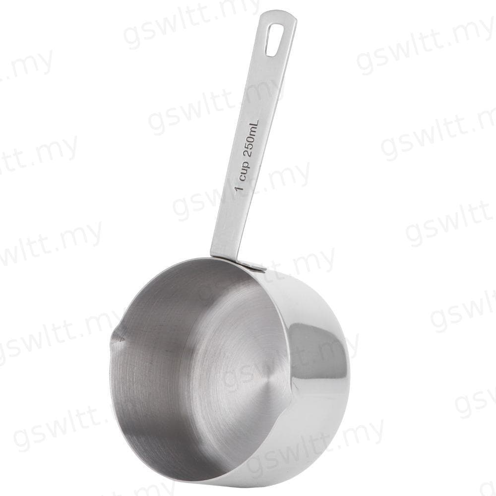 Copo Medidor GSWLTT , Colher Medidora De Aço Inoxidável Com Design De Boca Pequena , Suprimentos De Cozinha Dupla Alça D