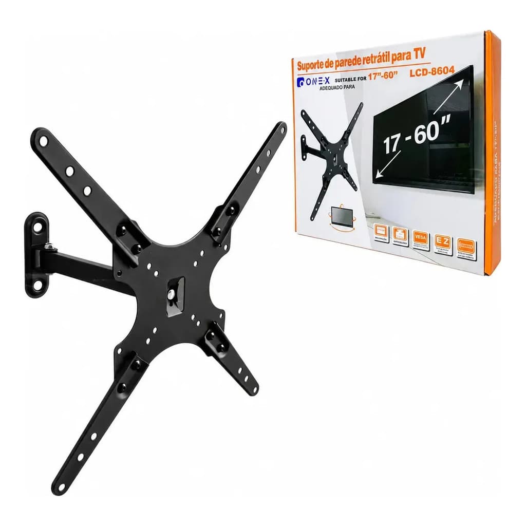 Suporte Articulado Para Tv 17 A 60 Polegadas, Anti Ferrugem