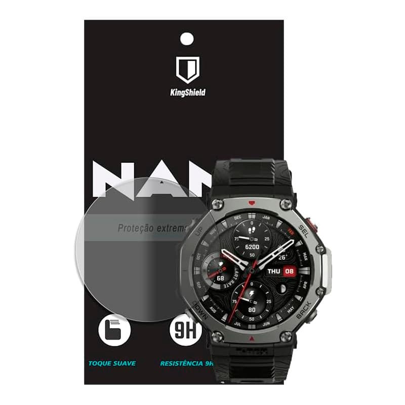 Película Para Amazfit T-Rex 3 Pro Kingshield Nano Vidro Fosca Anti-Risco Relógio Smartwatch