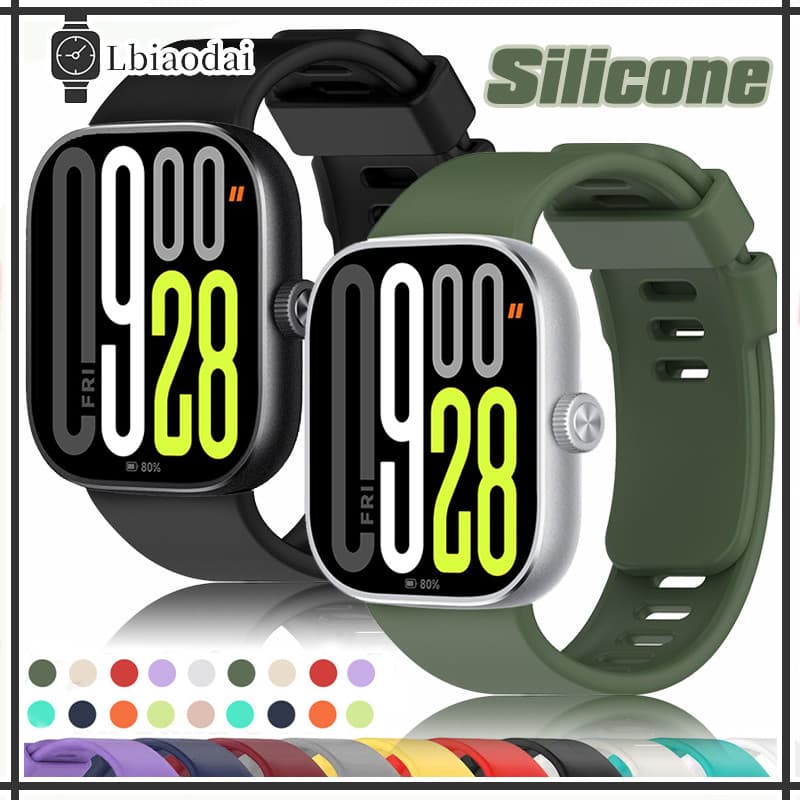 Pulseira De Silicone Para Smartwatch Redmi Watch 6 5 4 Strap De Reposição Esportiva Macia Para Mi Band 10 9 8 Pro
