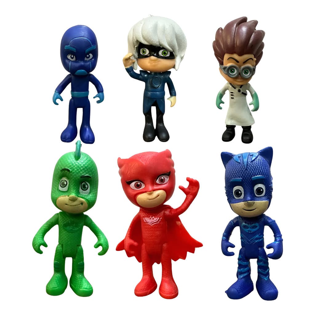 Bonecos Pj Masks  Personagens Menino Gato Garota Lunar Unidade