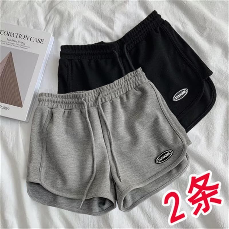 Shorts de três pontos americano correndo High street esportes shorts verão calças finas street Wear em linha reta solta