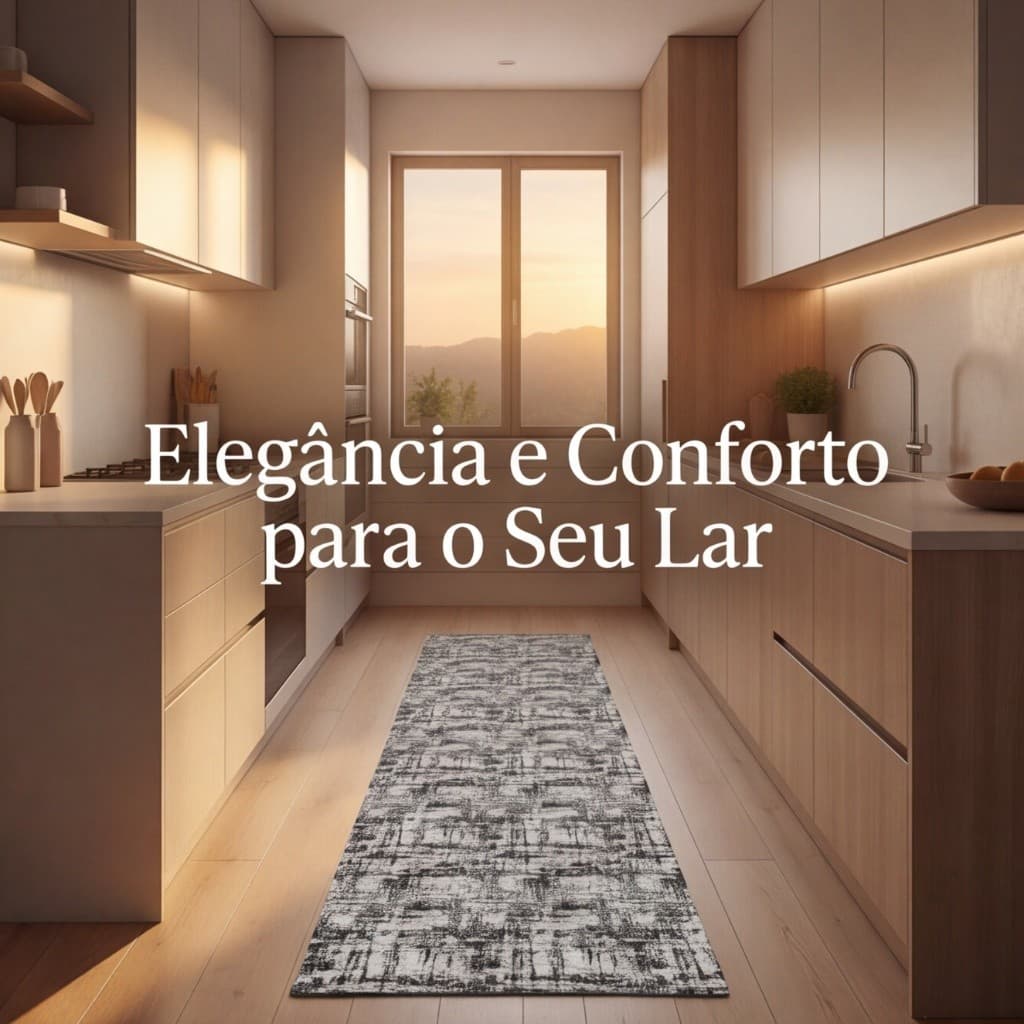 Passadeira Algodão Dubai Artesanal Decorativa para Cozinha Corredor Sala Premium Resistente 85% Algodão  15% Poliéster