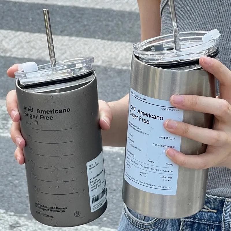 Japão Muji copo de café americano de alto valor, isolamento de aço inoxidável, copo prático, copo de água portátil, copo