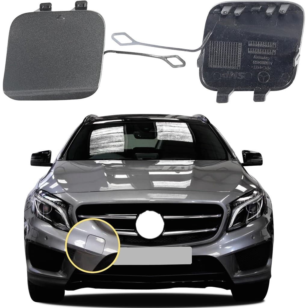 Capa De Gancho De Reboque Do Para-Choque Dianteiro Carro Compatível Com Mercedes-Benz GLA GLA200 GLA250 GLA260 2012 2013