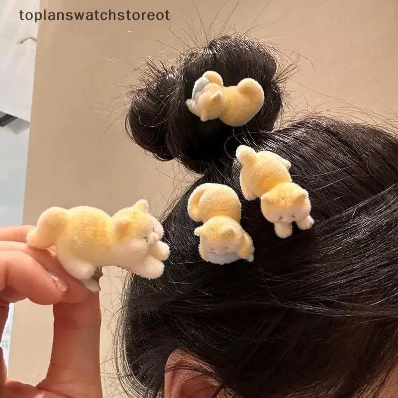TOL Prendedor De Cabelo Feminino , De Gatinho De Pelúcia Macio E Fofo Para Franja , Acessório Decorativo Uso Diário BR