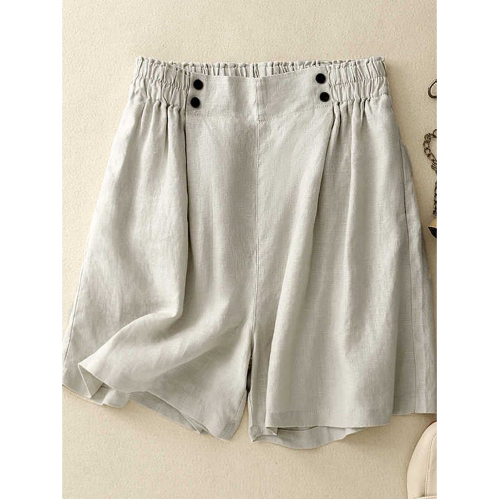 2024 verão novo estilo calças de perna larga cintura elástica Shorts feminino solto Casual mais magro olhar calças confo