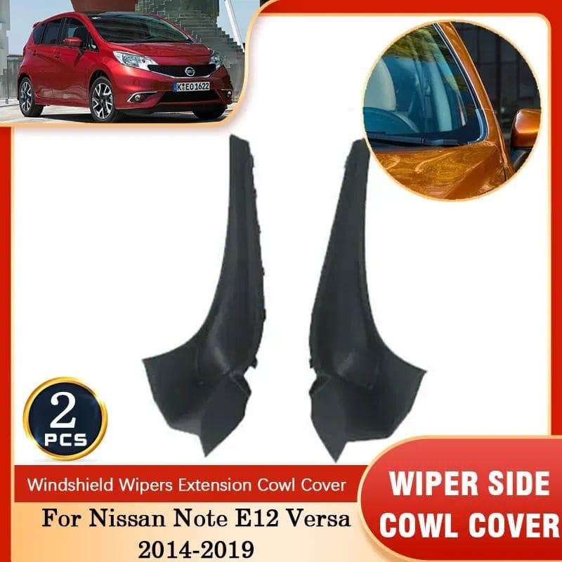 Para Nissan Nota E12 Versa 2014 2015 2016 2017 2018 2019 Frente Lado Pára-Brisa Limpador Extensão Guarnição Defletor Fen
