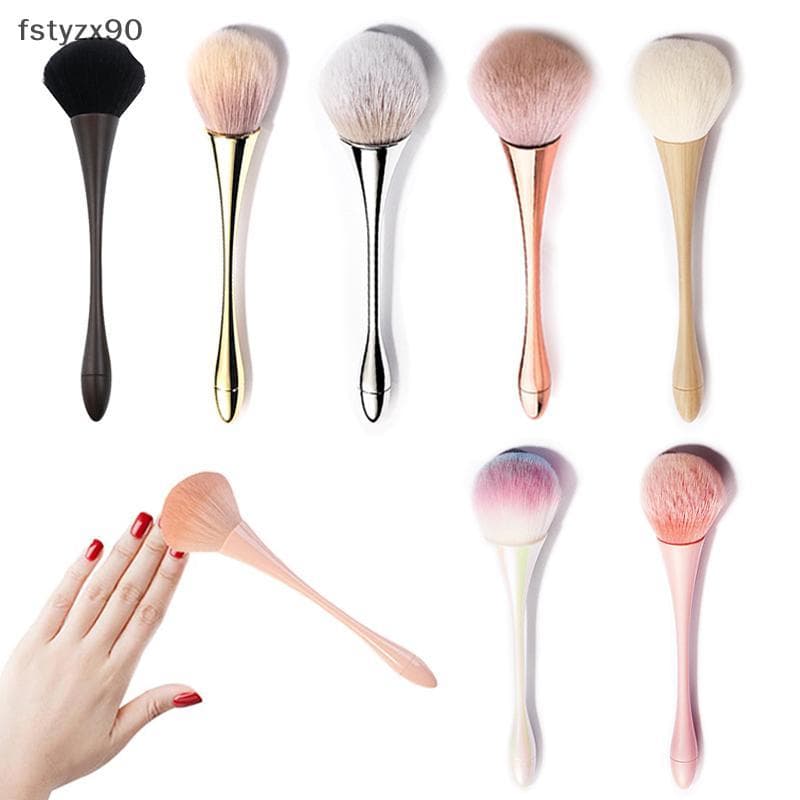 [fstyzx90] Escova Para Limpeza De Poeira , Manicure , Arte Em Unhas , Cabeça Grande , Flor , Pó , Blush , Salão De Belez