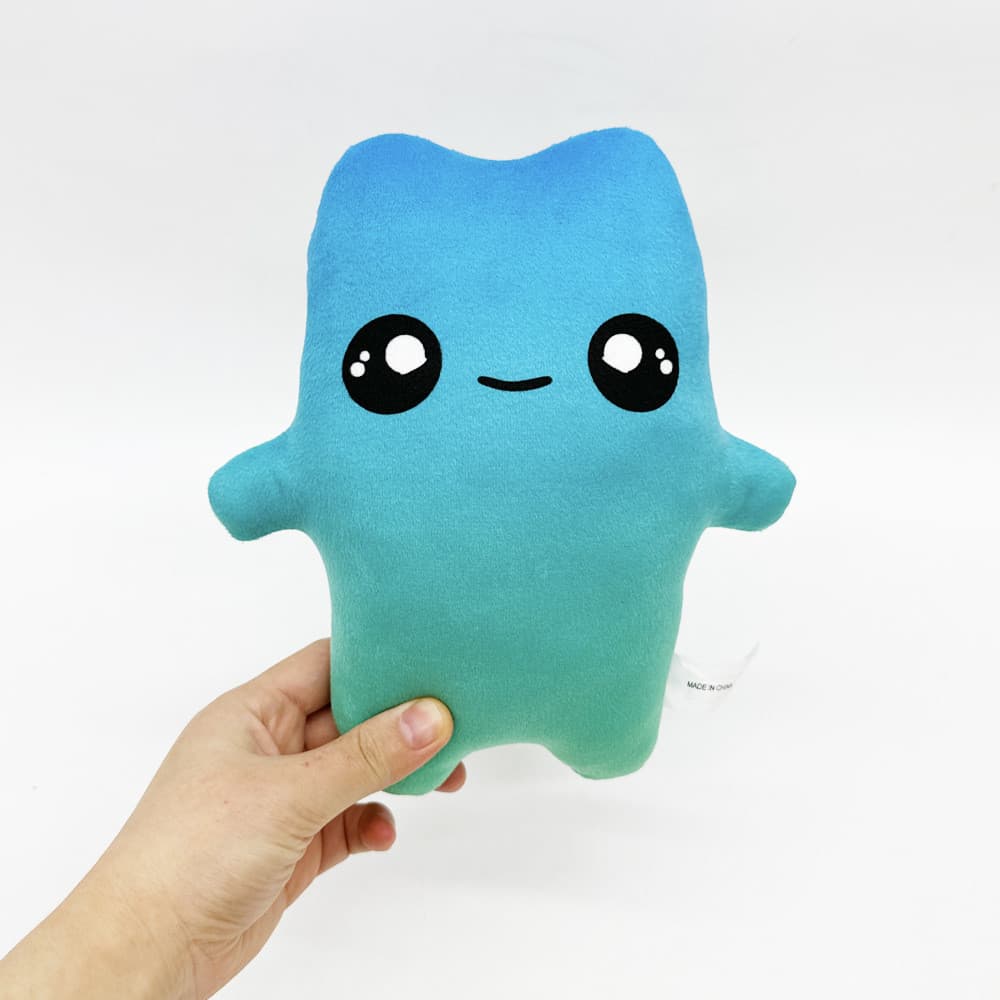 QL2 Fortnite Sprite Gradiente Azul Plushie Jogo Merch Boneca De Algodão De Pelúcia Fofa