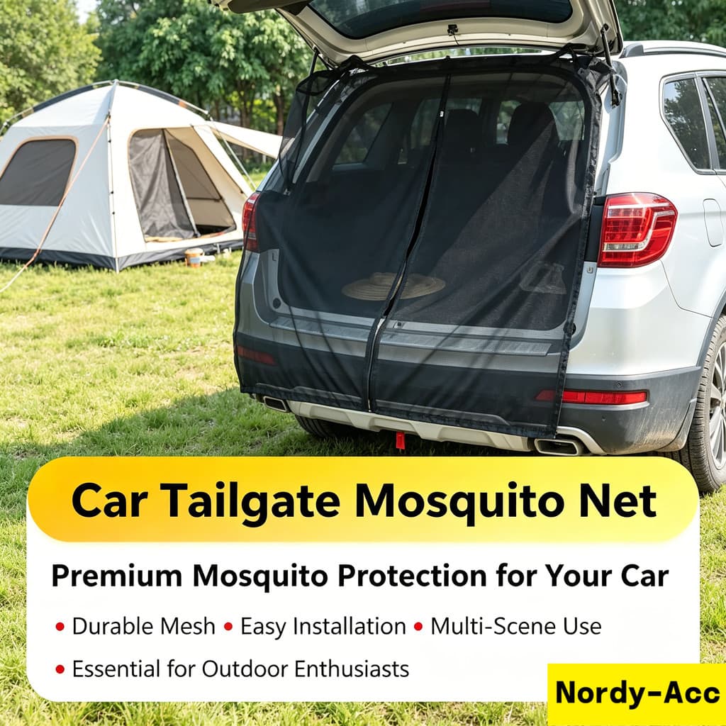 Rede Mosquiteira Magnética Para Porta Traseira De SUV-Malha Respirável , Resistente A Mosquitos , 1 Unidade-Universal Ac