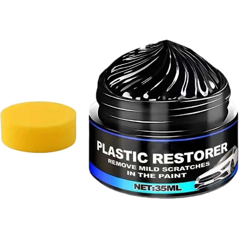 Pasta de cera para pneus, 35ml, utilizada para proteção de rodas, vem com agente de reparo de pneus 3M e esponja, adequa