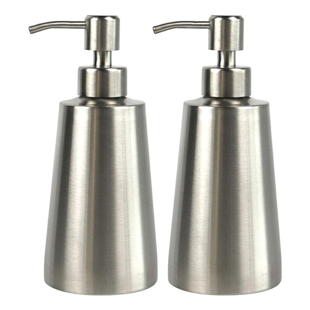 Dispensador de sabão HAMILO em aço inoxidável para banheiro shampoo e banho conjunto de 2