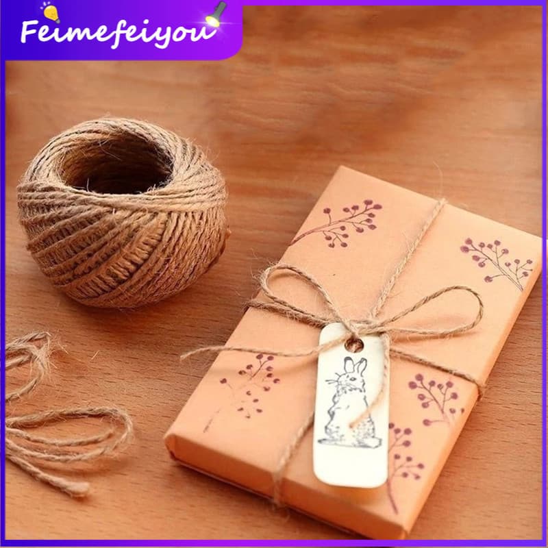 Corda De Cânhamo Natural Vintage De 30 Metros Para Juta DIY , Pendurada Na Parede Da Foto , Scrapbooking Artesanal , Art