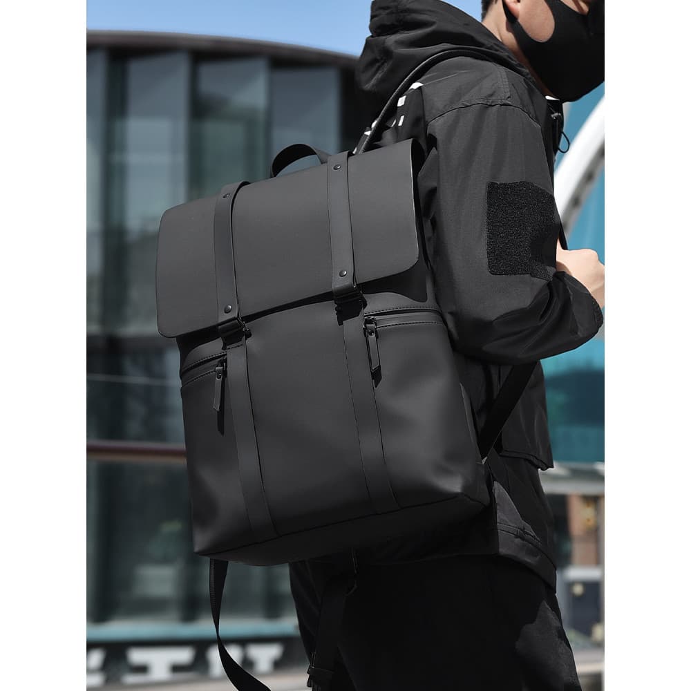 Mochila masculina feminina de couro grande capacidade computador mochila masculina tendência Casual estudantes universit