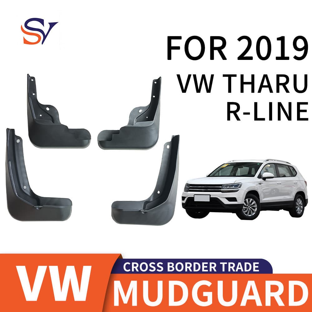 Adequado para 2019 Volkswagen Tuyue R-LINE Guarda-lamas de pneu de carro Material PP Frente Traseira Material de borrach