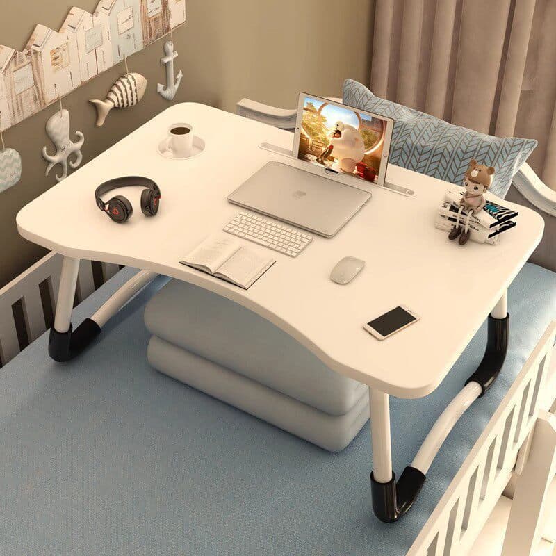 Mesa para pessoas preguiçosas com tampo ampliado, mesa dobrável para dormitório de estudantes, mesa de escrita, mesa par