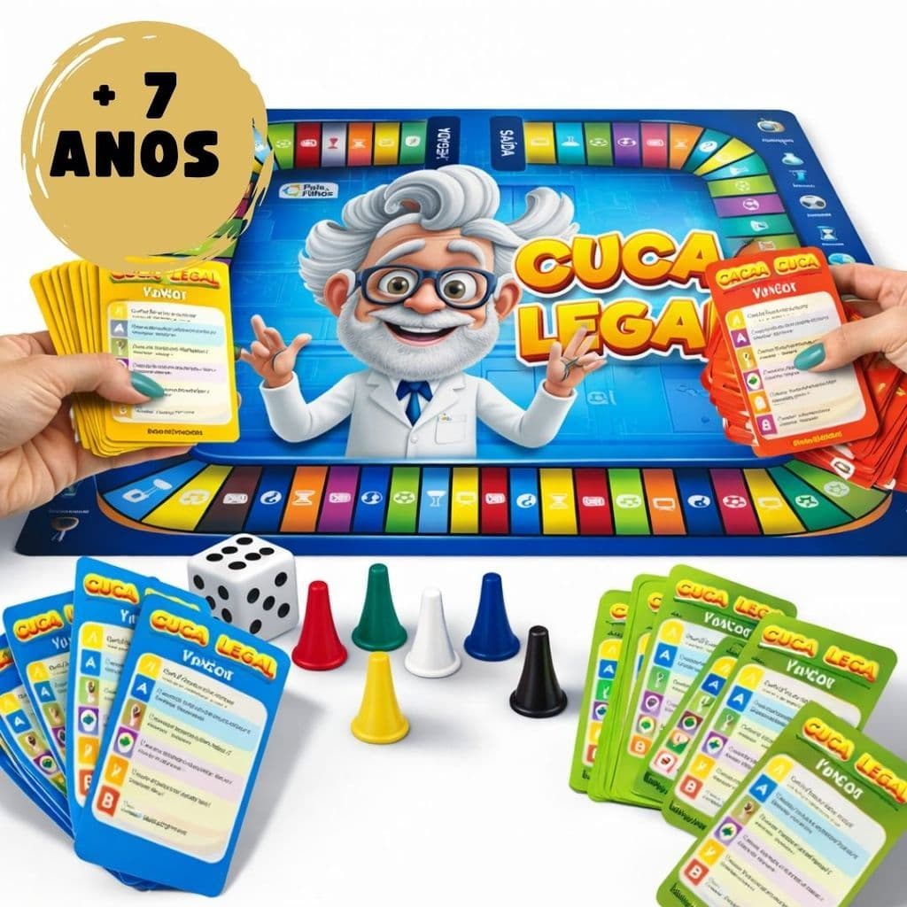 Jogos de Tabuleiro Jogo Cuca Legal Jogos de Perguntas e Respostas Jogos de Tabuleiro para Família
