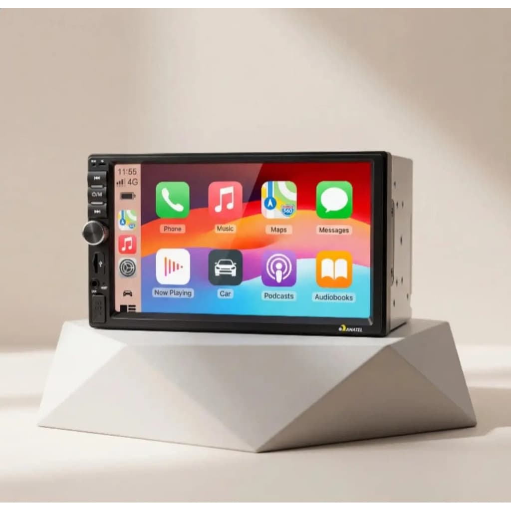 Central Multimidiaa 2 Din 7 P Carplay E Android Auto Sem Fio