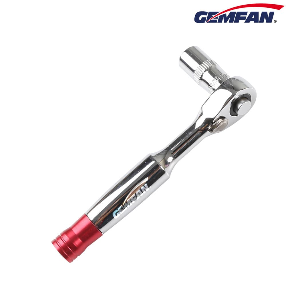 GEMFAN GEMFAN Chave de hélice para remoção de catraca 1/4 Chave de catraca-8MM Soquete esquerdo direito ajustável