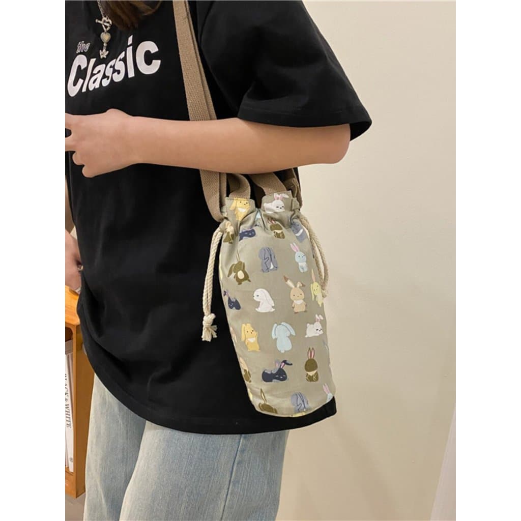 bolsa transversal feminino bolsa feminina Tecido Original pode transportar bolsa balde Universal portátil de um ombro