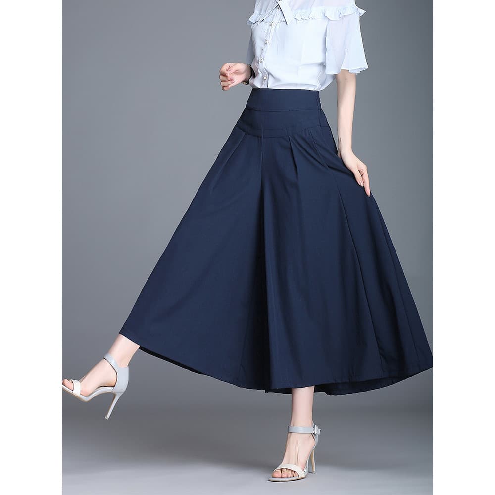 Pegue vazamento desconto roupas femininas tornozelo-perna calças de perna larga feminino verão fino Casual cintura alta