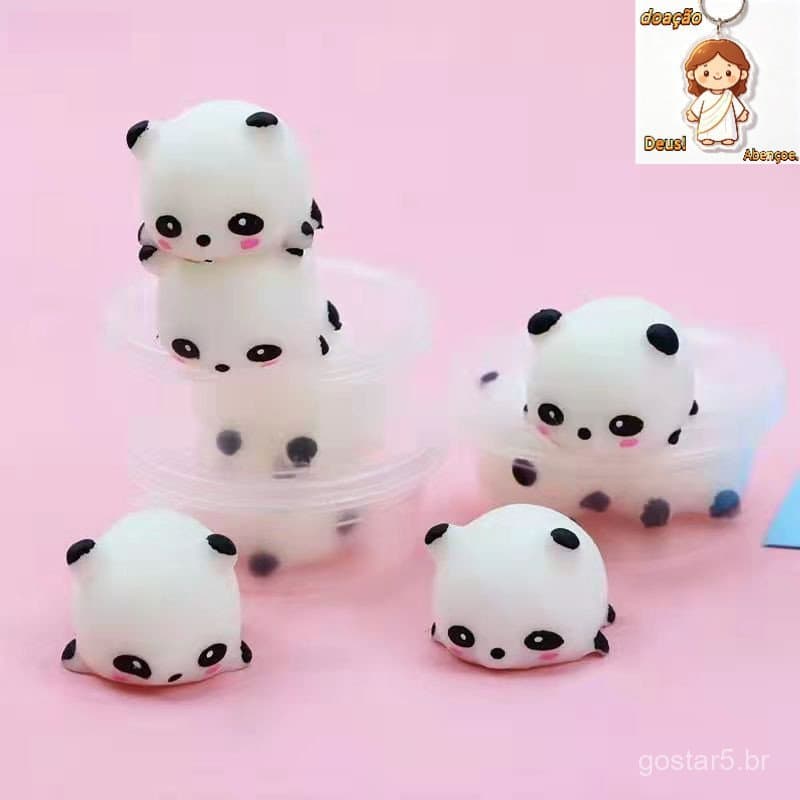 Mochi Panda Lento Rising Squeeze Cura Diversão Crianças Aliviador De Estresse BR