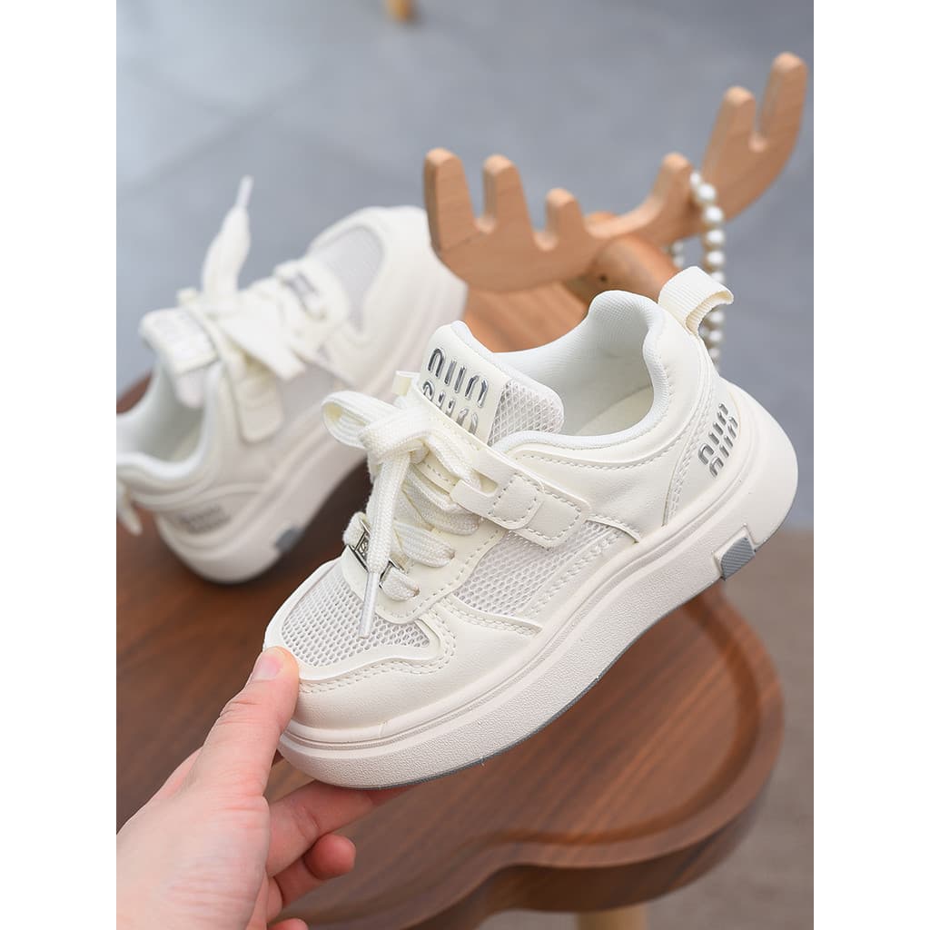 Sapatos infantis de sola macia brancos meninos sapatos casuais verão novo estilo meninas sapatos infantis estuda