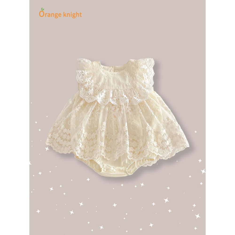 Roupas de verão estilo fino roupas de bebê 2026 novo estilo pequeno mês idade princesa uma peça bebê menina vestido de u