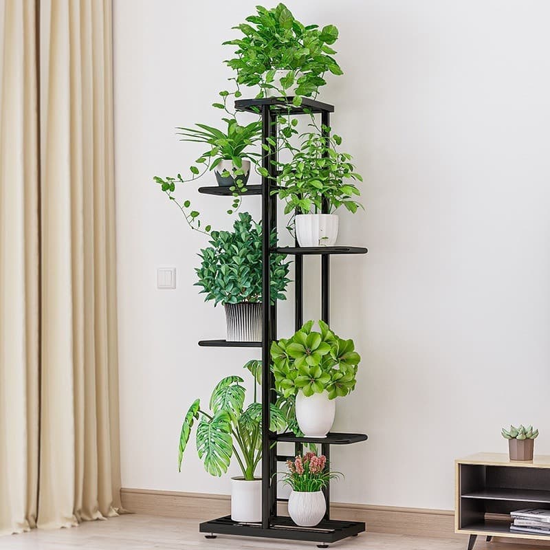 Suporte para plantas de 5/6 níveis, prateleira de exposição suporte para plantas interior exterior jardim flores supor