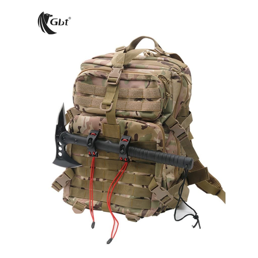 Ao ar livre tático elástico cinta de ligação mochila Webbing arrumado fivela fixação fivela enrolamento clipe pendurado