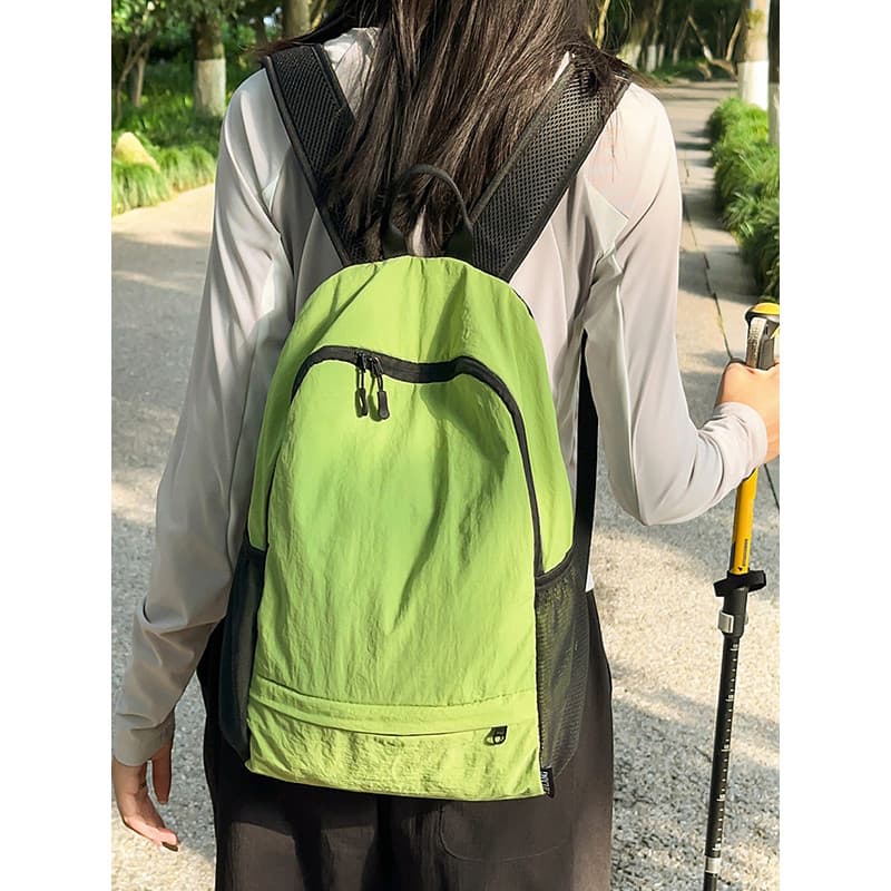 Novo estilo versão coreana lavado náilon leve mochila de viagem de grande capacidade Casual simples portátil estudante u