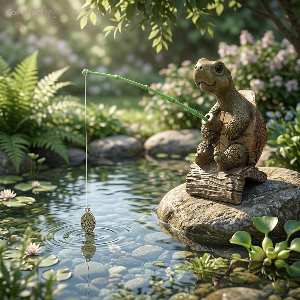Estatueta De Resina De Tartaruga De Jardim Ao Ar Livre Decoração De Lago De Gramado À Prova D'água