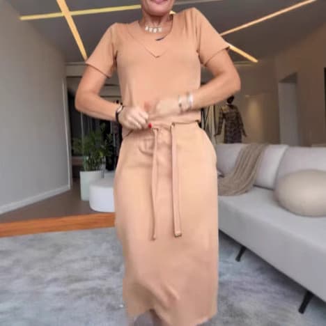 Cross-Border outono inverno vestido feminino de manga comprida cor sólida temperamento fino-ajuste High-End preto moda s