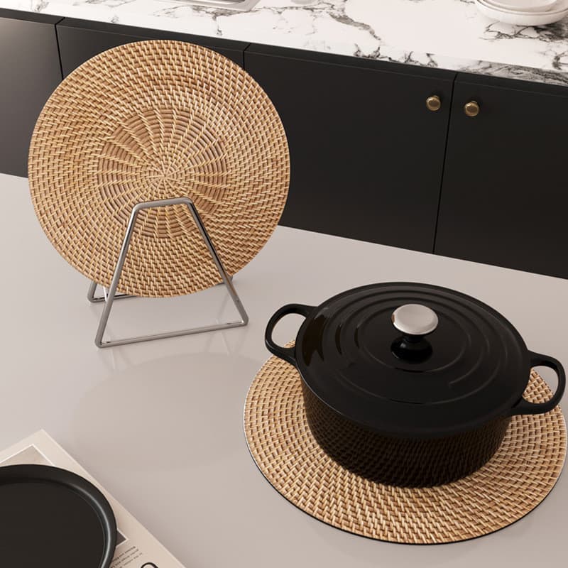 Tapete de tigela doméstico resistente a altas temperaturas, mesa de jantar, tapete descartável, isolamento, porta-copos