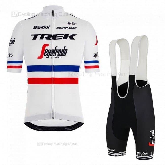Conjunto de Camisa de Ciclismo COD TREK BCycling de Verão, Manga Curta, Branco, Secagem Rápida, Respirável, para MTB e E
