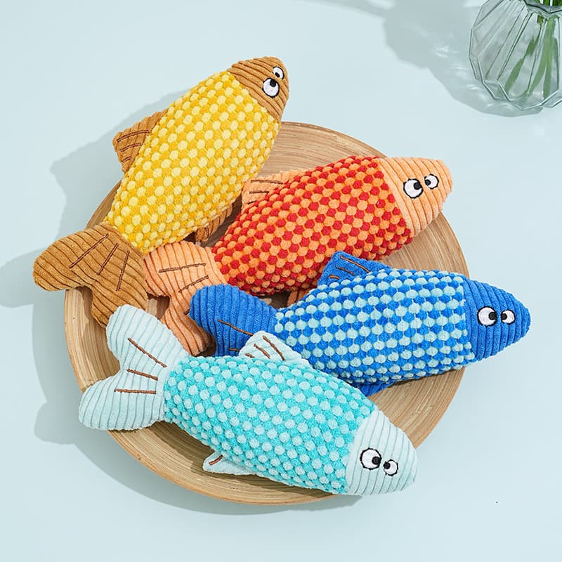 Peixe De Pelúcia Gato Brinquedo Mordida Resistente Milho Kernel Veludo Interativo Gatinho Mastigar Limpeza Dos Dentes Ca