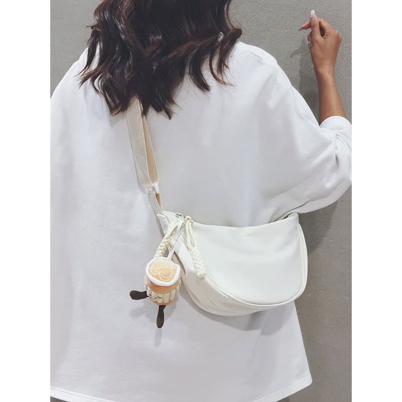 Francês simples pequeno fresco saco de lona feminino 2026 novo estilo Commuter náilon bolinho saco Casual All-Match saco