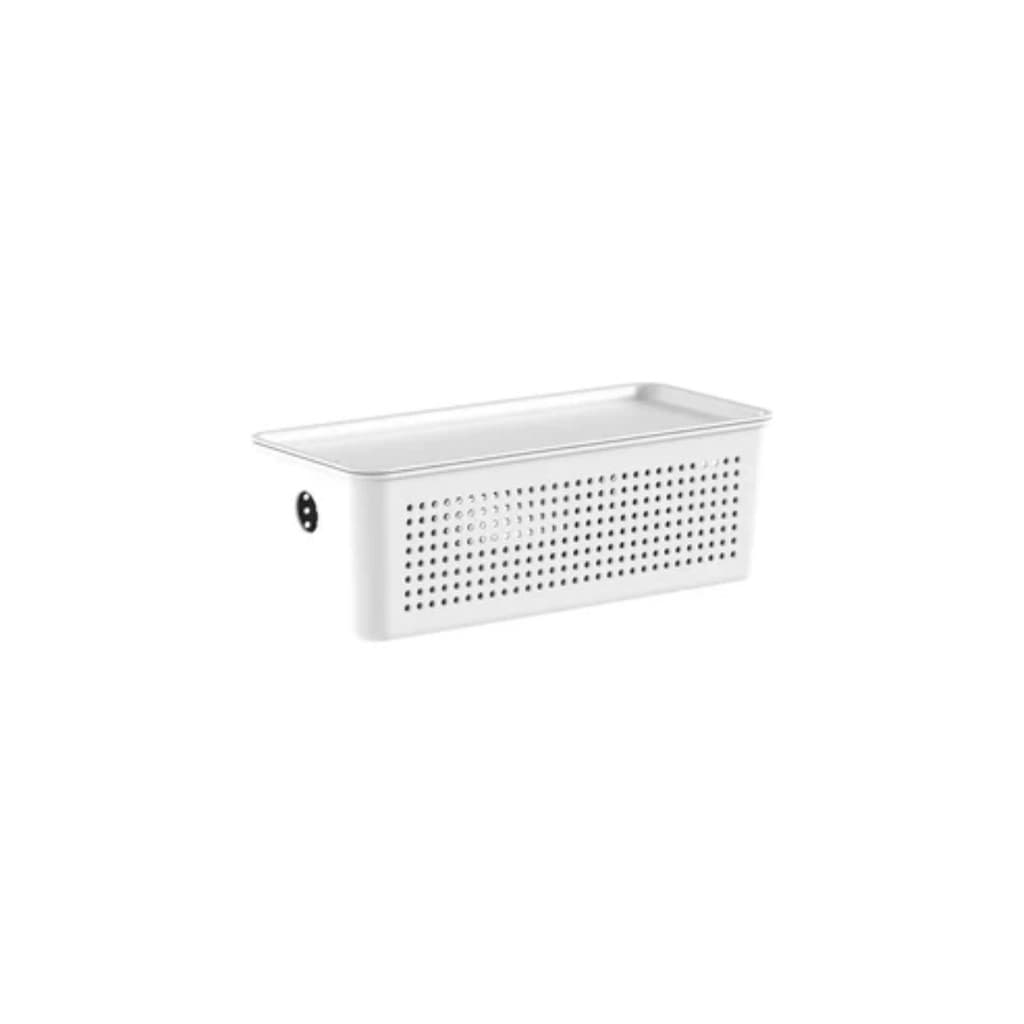 Cesto Organizador com Tampa ou Flow Branco 3 Litros