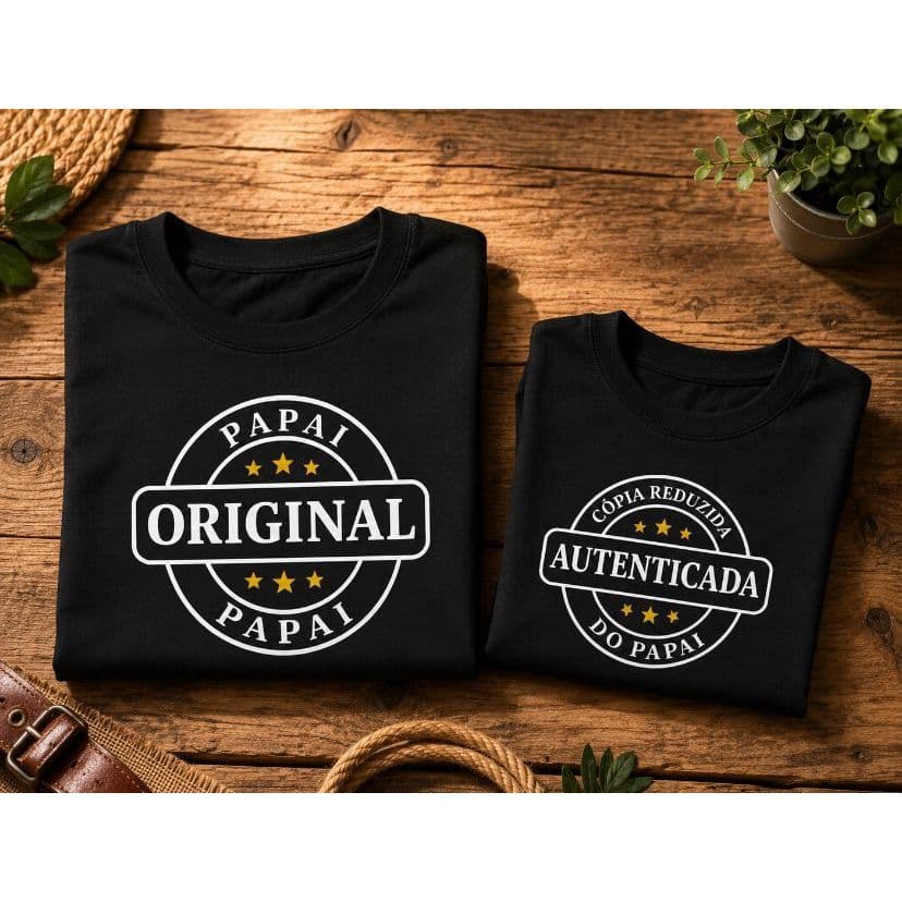 Kit Personalizado Papai e Filho Autenticado - Especial Dia dos Pais