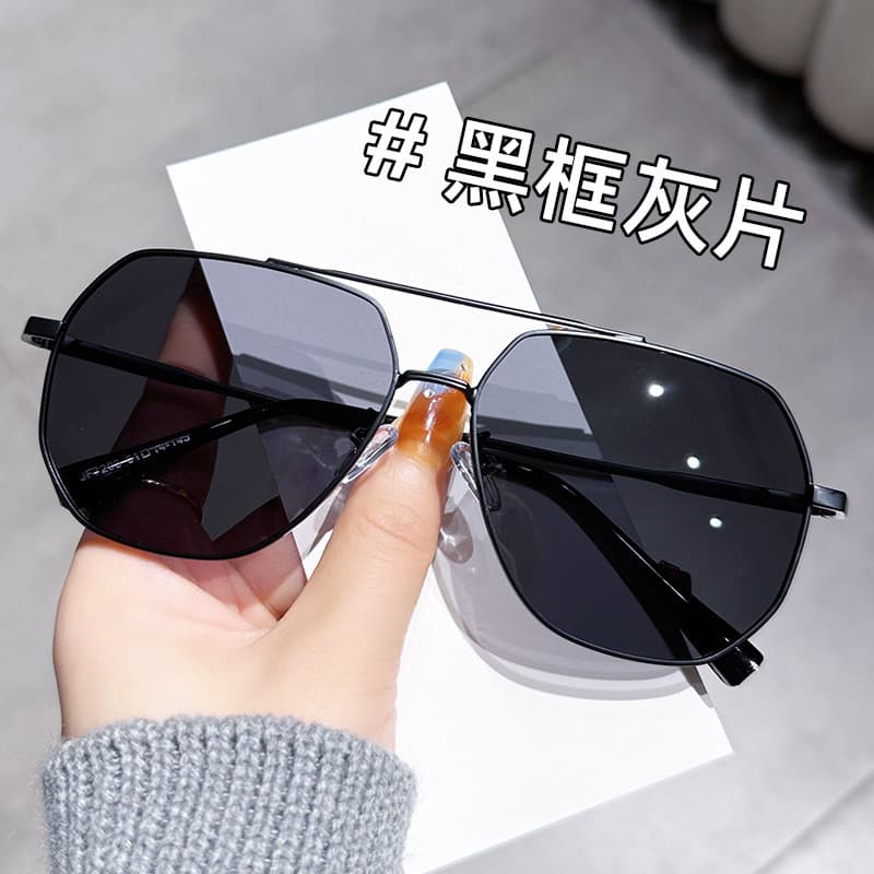 Óculos de sol rosto grande masculino condução dedicado condução sapo óculos Anti-ultravioleta novo estilo viagem polariz